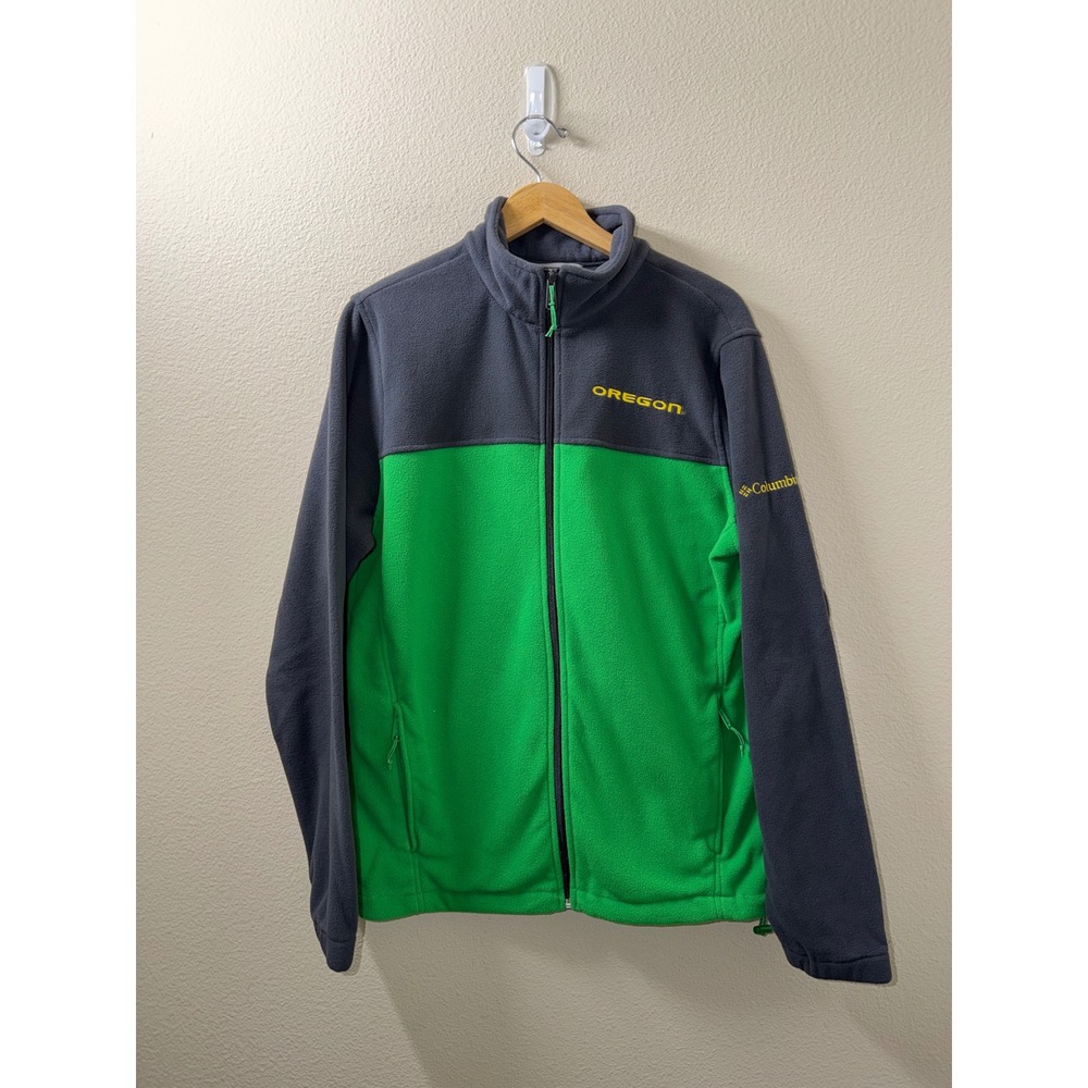 Men's Columbia Oregon Ducks Fleece Jacjet Size Medium